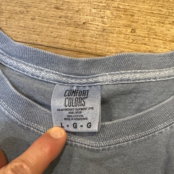 Nature Backs Faded Blue Short Sleeve Tee - Picture 4 of 5